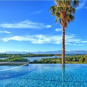 8 Bedroom villa with pool & seaview, near Acharavi, sleeps 16-18